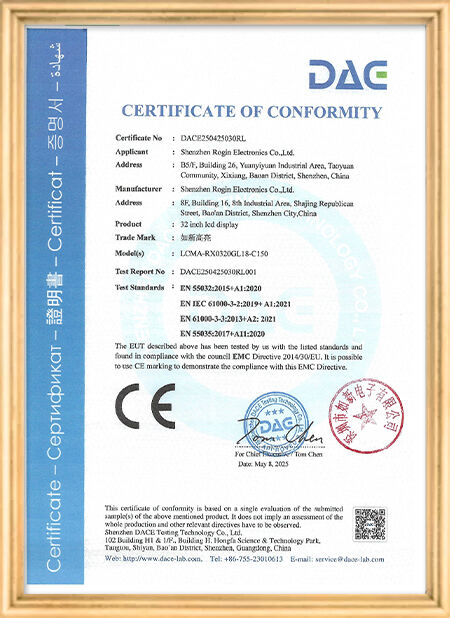 КНР Shenzhen Rogin Electronics Co., Ltd. Сертификаты